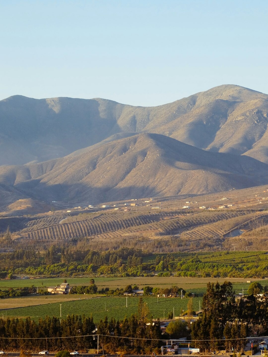 sunset over La Serena hills